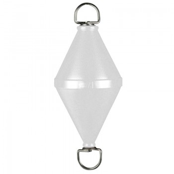 Gavitello in polietilene soffiato con tirante passante, BIANCO